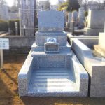 都立多磨霊園にて、2㎡クラスの新規墓石を建立。G688のシンプルな洋型墓
